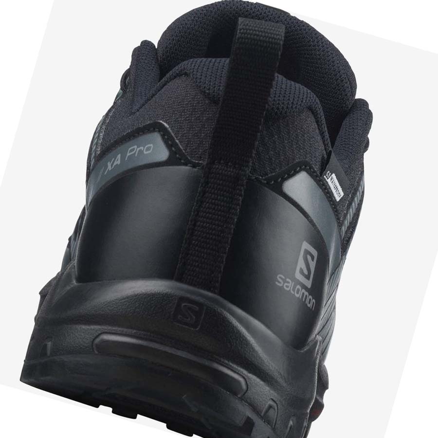 Salomon XA PRO V8 CLIMASALOMON™ WATERPROOF Çocuk Patika Koşu Ayakkabısı Siyah | TR 2023AHK